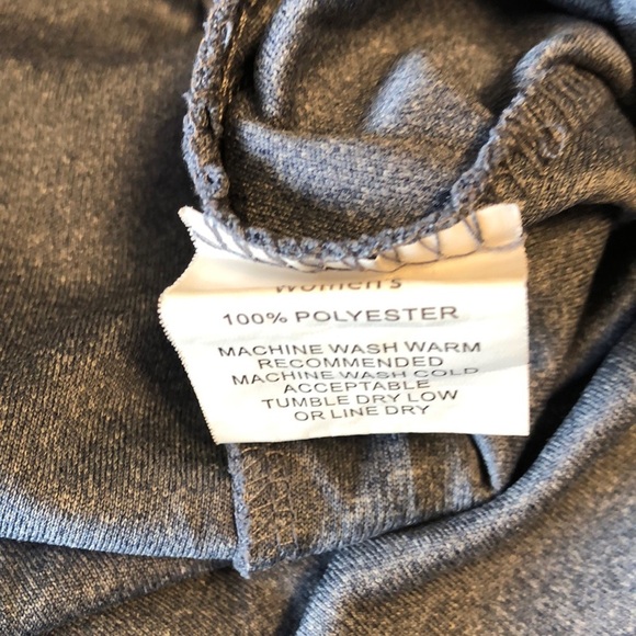 Women's Short Sleeve Gray Top - Picture 7 of 8